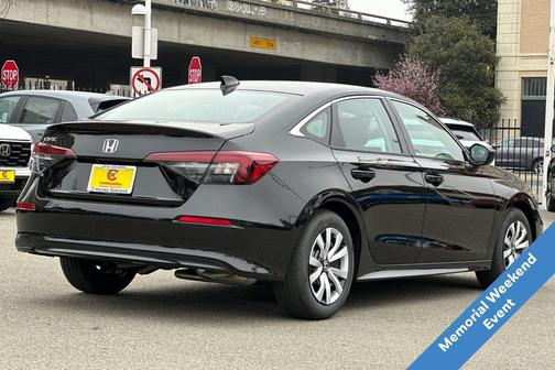 Crystal Black Pearl 2026 Honda Civic LX