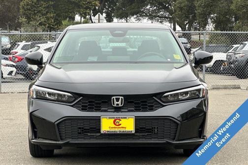 Crystal Black Pearl 2026 Honda Civic LX