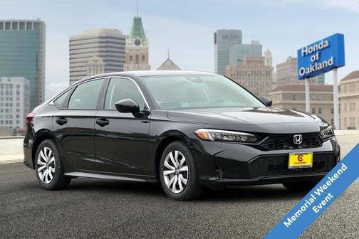 Crystal Black Pearl 2026 Honda Civic LX