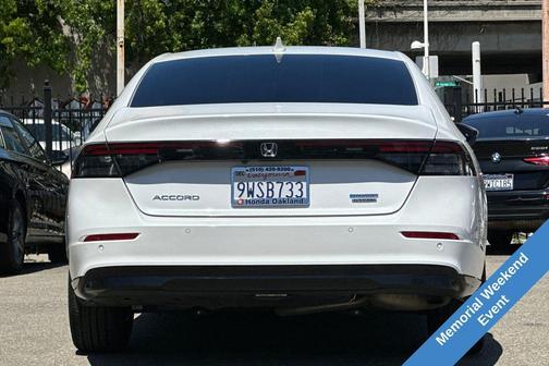 Platinum White Pearl 2025 Honda Accord Hybrid Touring