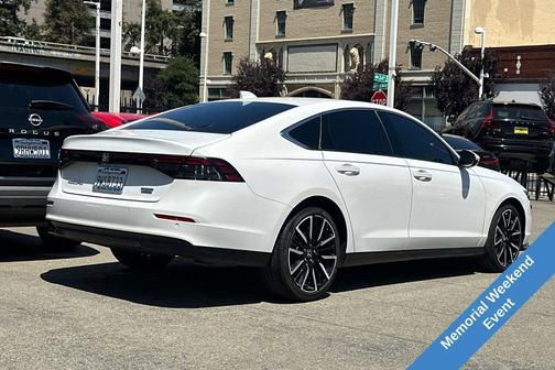 Platinum White Pearl 2025 Honda Accord Hybrid Touring