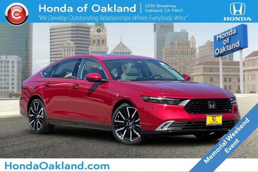Radiant Red 2026 Honda Accord Hybrid Touring
