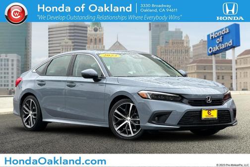Sonic Gray Pearl 2023 Honda Civic Touring