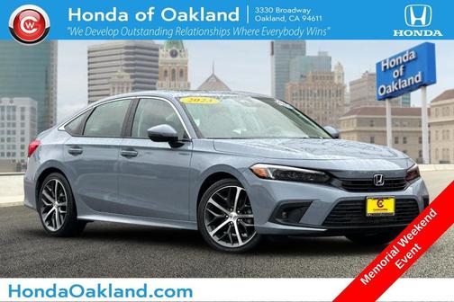 Sonic Gray Pearl 2023 Honda Civic Touring