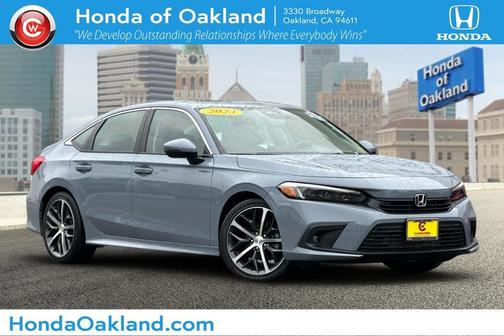 Sonic Gray Pearl 2023 Honda Civic Touring