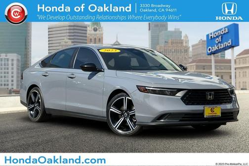 Urban Gray Pearl 2023 Honda Accord Hybrid Sport