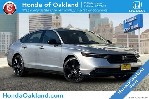Silver Metallic 2026 Honda Accord Hybrid Sport-L