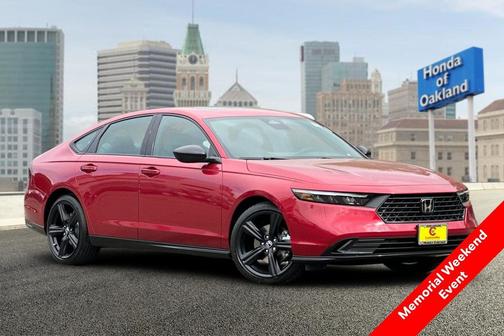 Radiant Red 2026 Honda Accord Hybrid Sport-L