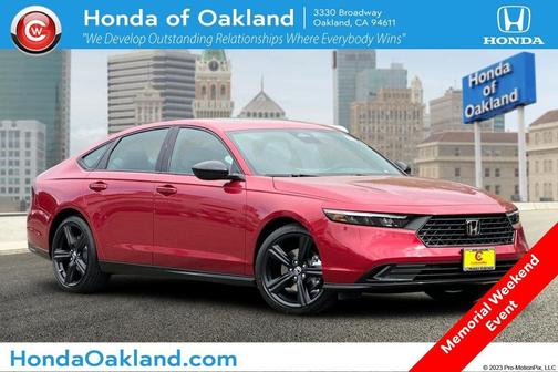 Radiant Red 2026 Honda Accord Hybrid Sport-L