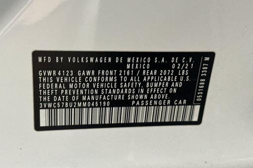 2021 Volkswagen Jetta 1.4T SE