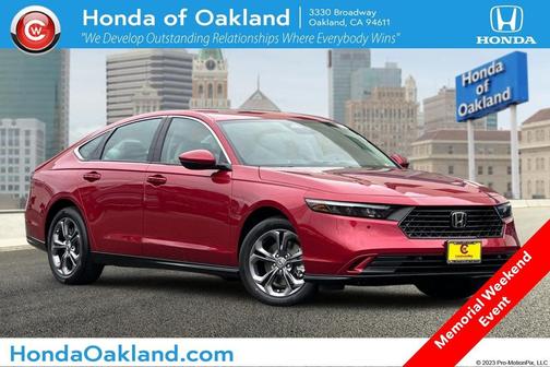 Radiant Red 2026 Honda Accord Hybrid EX-L