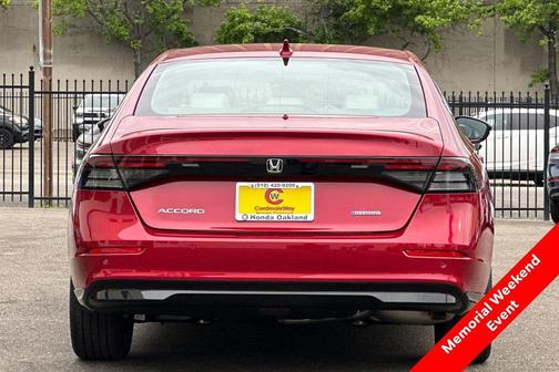 Radiant Red 2026 Honda Accord Hybrid EX-L