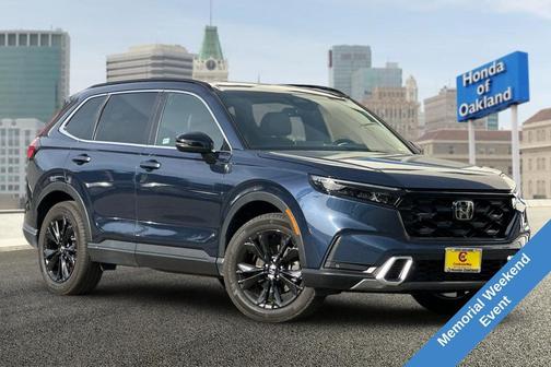 Canyon River Blue Metallic 2024 Honda CR-V Hybrid Sport Touring AWD