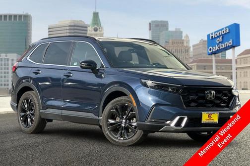 Canyon River Blue Metallic 2024 Honda CR-V Hybrid Sport Touring AWD
