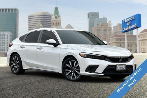 Platinum White Pearl 2024 Honda Civic EX-L