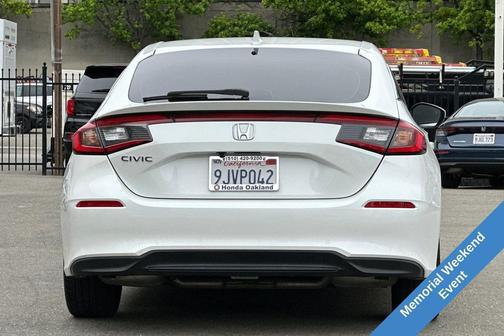 Platinum White Pearl 2024 Honda Civic EX-L