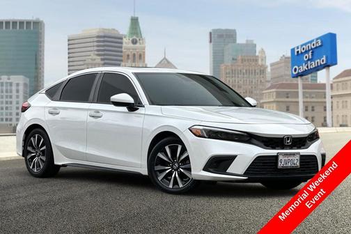 Platinum White Pearl 2024 Honda Civic EX-L