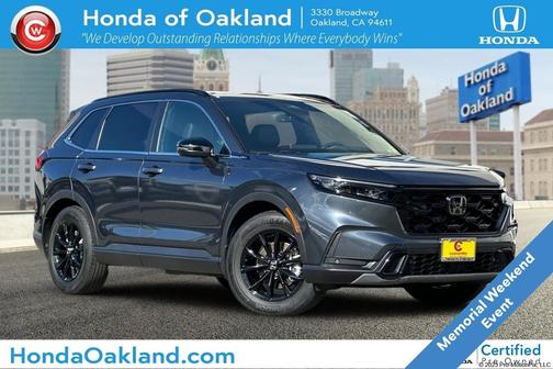 Meteorite Gray Metallic 2025 Honda CR-V Hybrid Sport FWD