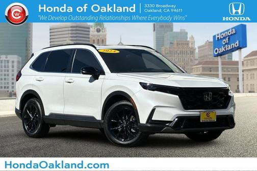 Platinum White Pearl 2024 Honda CR-V Hybrid Sport AWD