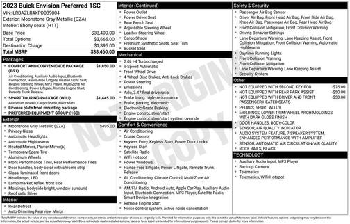 2023 Buick Envision Preferred FWD