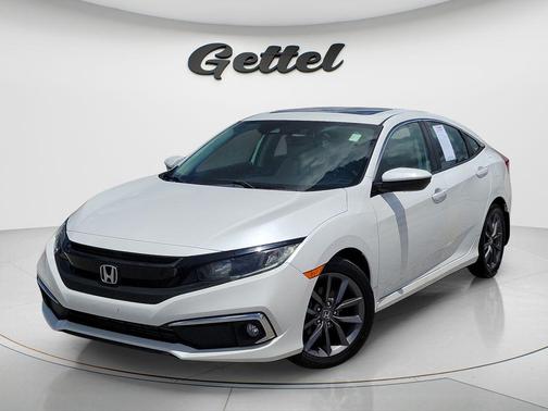 Platinum White Pearl 2019 Honda Civic EX-L
