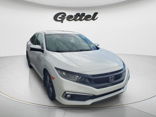 Platinum White Pearl 2019 Honda Civic EX-L