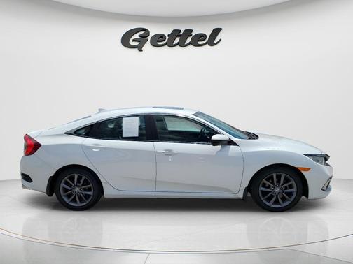 Platinum White Pearl 2019 Honda Civic EX-L