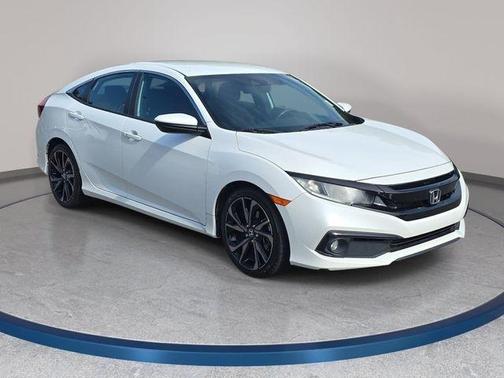 Platinum White Pearl 2020 Honda Civic Sport