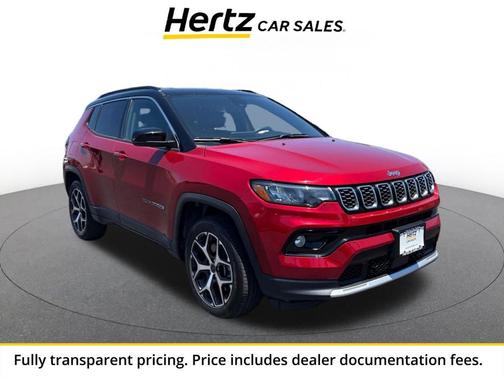 Red Hot Pearlcoat 2025 Jeep Compass Limited