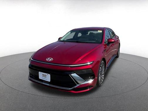 Ultimate red 2025 Hyundai SONATA Hybrid SE