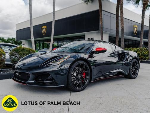 Shadow Gray 2026 Lotus Emira V6 SE Racing Line