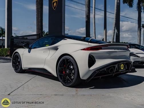 Mist White 2026 Lotus Emira V6 SE Racing Line