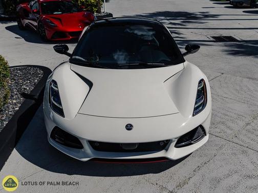 Mist White 2026 Lotus Emira V6 SE Racing Line