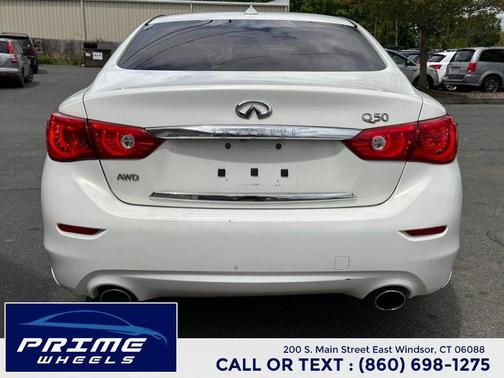 Moonlight White 2015 INFINITI Q50 Premium