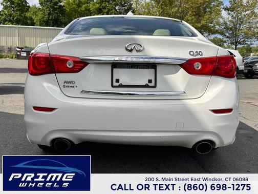 Moonlight White 2014 INFINITI Q50 Sport