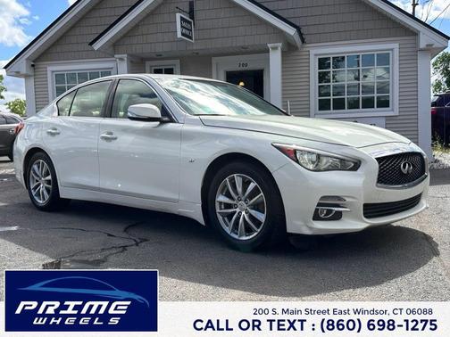 Moonlight White 2014 INFINITI Q50 Sport