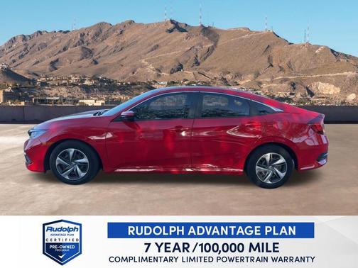 Rallye Red 2019 Honda Civic LX