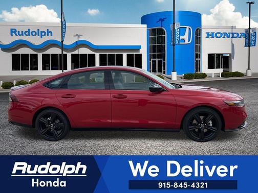 Radiant Red Metallic 2026 Honda Accord Hybrid Sport-L