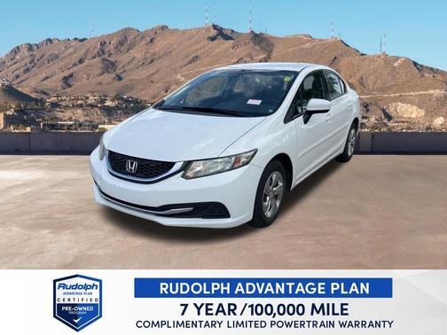Taffeta White 2015 Honda Civic LX
