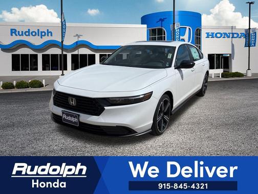 Platinum White Pearl 2026 Honda Accord Hybrid Sport