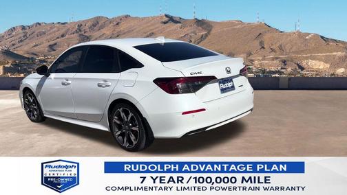Platinum White Pearl 2025 Honda Civic Hybrid Sport Touring
