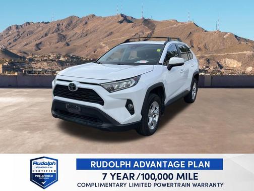 Super White 2021 Toyota RAV4 XLE