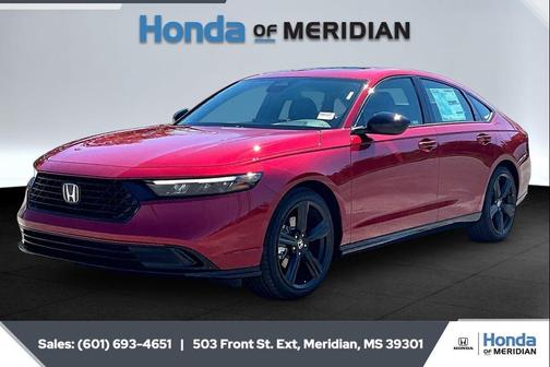 Radiant Red Metallic 2026 Honda Accord Hybrid Sport-L