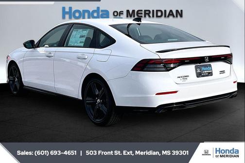Platinum White Pearl 2026 Honda Accord Hybrid Sport-L