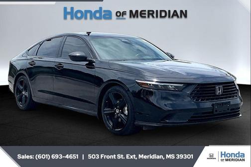 Crystal Black Pearl 2024 Honda Accord Hybrid Sport-L