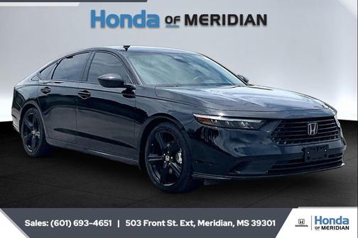 Crystal Black Pearl 2024 Honda Accord Hybrid Sport-L