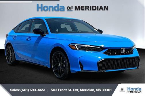 Boost Blue Pearl 2026 Honda Civic Hybrid Sport