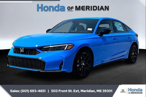 Boost Blue Pearl 2026 Honda Civic Hybrid Sport