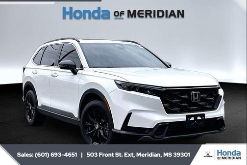 Platinum White Pearl 2025 Honda CR-V Hybrid Sport AWD