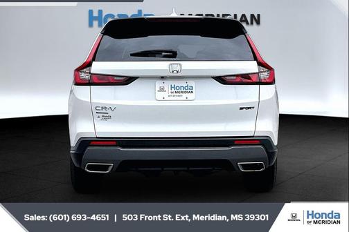 Platinum White Pearl 2025 Honda CR-V Hybrid Sport AWD